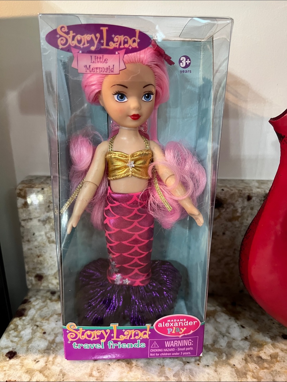 Madame Alexander Play Story Land Doll Little Mermaid 7” travel friends NIB